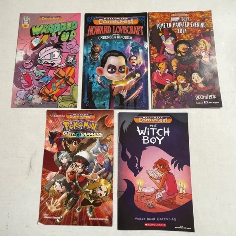 Mixed Books‎ Scholastic Halloween Comic Fest Books Pokemon Witch Boy Wrapped Up
